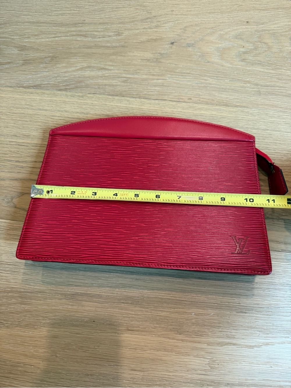 Louis Vuitton Red Epi Leather Trousse Crete Clutch Cosmetic Bag - Picture 7 of 10